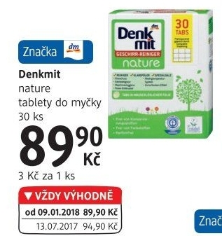 Tablety do myčky Nature Denkmit