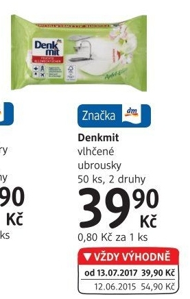 Vlhčené čisticí ubrousky Denkmit