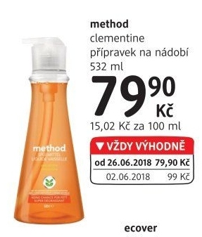Prostředek na nádobí Method