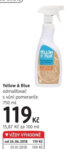 Odmašťovač ve spreji Yellow&amp
