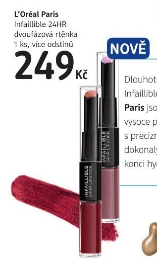 Dvoufázová rtěnka Infaillible 24H L'Oréal