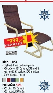 Křeslo LISA béžové K50