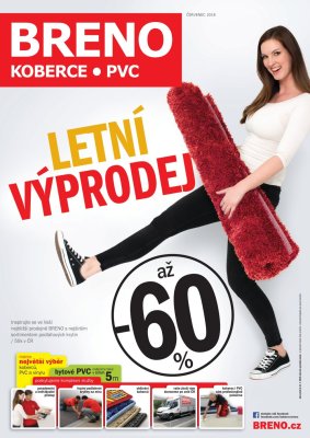 akční leták Breno koberce 2.7.2018-31.7.2018