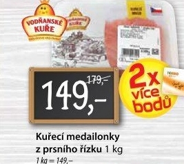 Kuřecí medailonky z prsou Vodňanské kuře