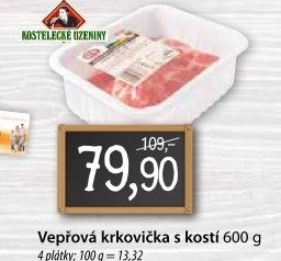 Vepřová krkovice s kostí Kostelecké uzeniny