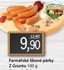 Párky farmářské libové Z Gruntu