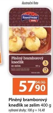 Plněné bramborové knedlíky se zelím Vltavotýnské lahůdky