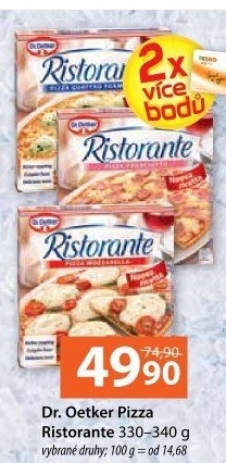 Pizza mražená Ristorante Dr. Oetker