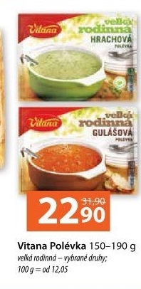 Instantní polévka Velká rodinná Vitana