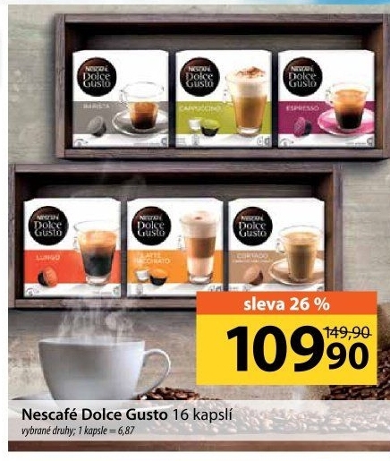 Kapsle Dolce Gusto Nescafé