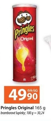 Chipsy Pringles - tubus