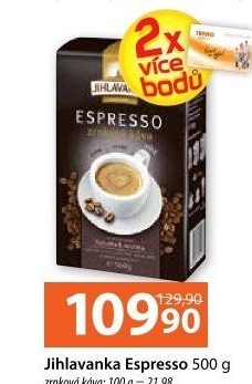 Zrnková káva Jihlavanka Espresso