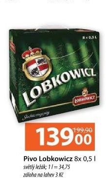 Pivo světlý ležák 12° Premium Lobkowicz