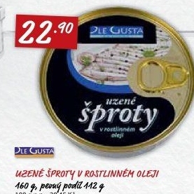Šproty uzené v oleji Dle Gusta