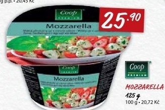 Sýr Mozzarella mini Coop Premium