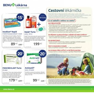 akční leták BENU Lékárna 1.7.2018-31.8.2018