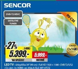 SLE 39F14TCSH.265 (HEVC)SENCOR
