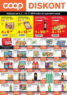 akční leták COOP 4.7.2018-17.7.2018