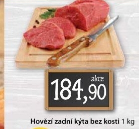 Hovězí kýta zadní bez kosti