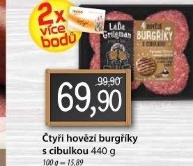 Burgříky s cibulkou Láďa Grileman Kostelecké uzeniny