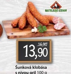 Šunková klobása s nivou Kostelecké uzeniny