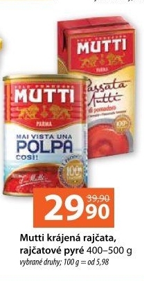 Rajčata krájená Mutti