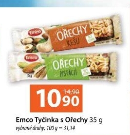 Tyčinka s ořechy Emco