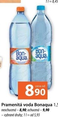 Přírodní voda Bonaqua
