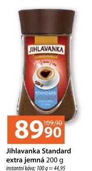 Instantní káva extra jemná Jihlavanka Standard