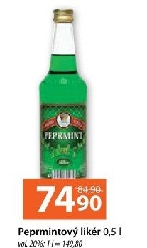 Likér Peprmint Fruko Schulz
