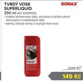 Tvrdý vosk na auto SuperLiquid Sonax