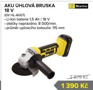 AKU úhlová bruska Starline