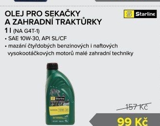 Motorový olej 10W - 30 Garden Starline