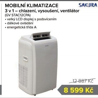 Mobilní klimatizace Sakura GV STAC 12 CPA