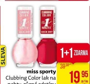 Lak na nehty Clubbing Color Miss Sporty