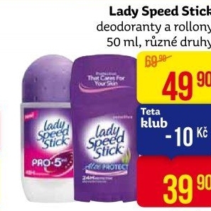 Deodoranty Speed Stick