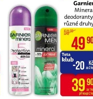 Deodoranty Garnier