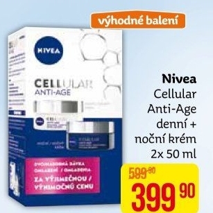 Balení krém denní a noční omlazující Anti-age Cellular Nivea