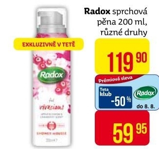 Sprchová pěna Radox