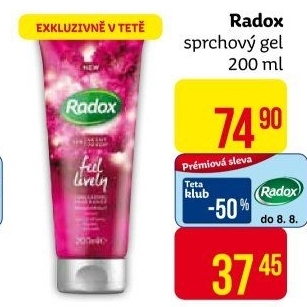 Sprchový gel Radox