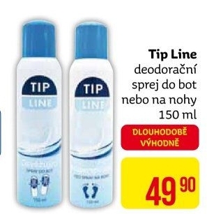 Deodorant sprej do bot Tip Line