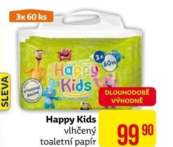 Toaletní papír vlhčený dětský Happy Kids