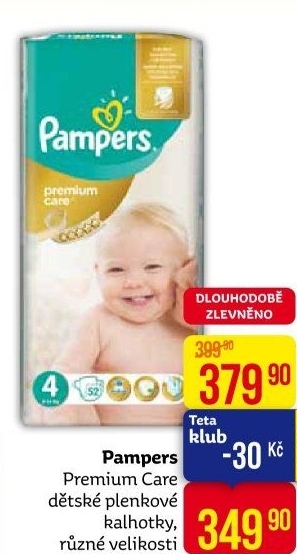 Pleny dětské Pampers Premium Care