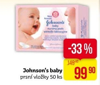 Prsní vložky Johnson's Baby