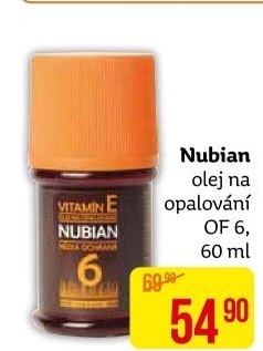 Olej na opalování OF 6 Nubian
