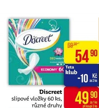 Vložky dámské slipové Discreet