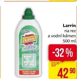 Čistič na rez a vodní kámen Larrin