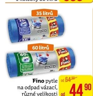 Zatahovací pytle na odpadky 35 l Fino