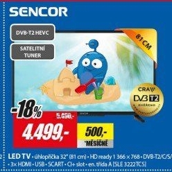 SLE 3222TCSH.265 (HEVC)SENCOR