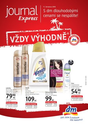 akční leták dm drogerie 11.7.2018-7.8.2018